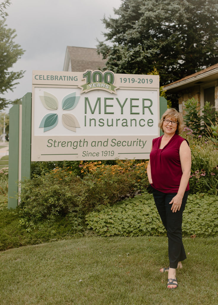 Lise Meyer by Meyer Insurance Street Sign